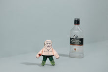 Load image into Gallery viewer, Vladimir Putin cat toy with bottle of vodka
